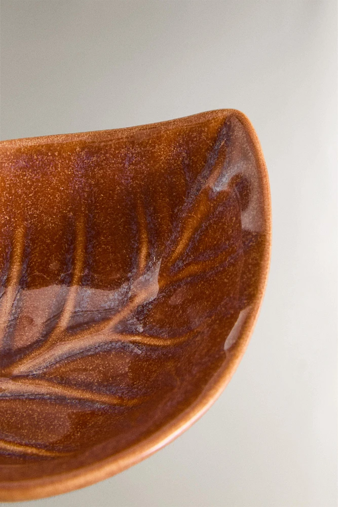 LEAF MINI STONEWARE BOWL