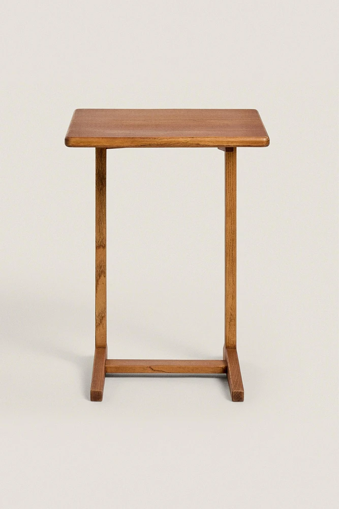 ASH WOOD FOLDING SIDE TABLE