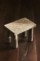 TRAVERTINE MINI SIDE TABLE