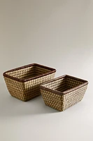 SQUARE WOVEN BASKET