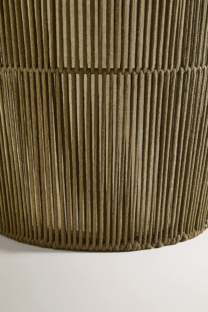 FABRIC-LINED LAUNDRY HAMPER