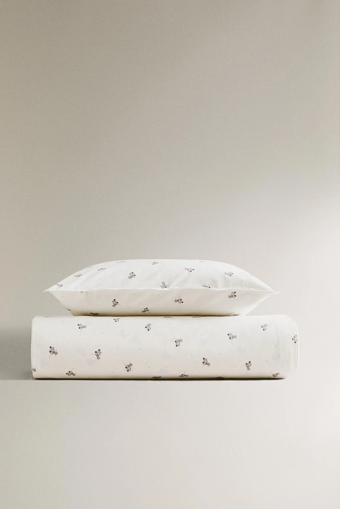 CHILDREN’S DUVET COVER WITH DUCKLING PRINT