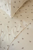 CHILDREN’S FLAT SHEET WITH DUCKLING PRINT