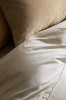 DUVET COVER WITH EMBROIDERED TRIM