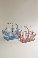 CHILDREN’S METAL BASKETS WITH HANDLE