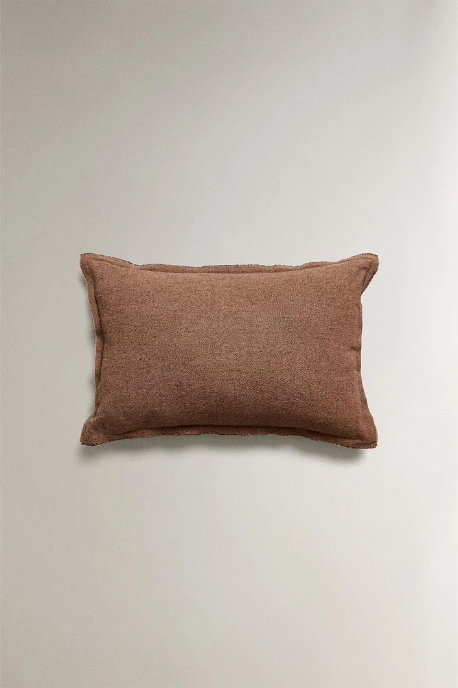 PLAIN COTTON THROW PILLOW COVER
