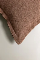 PLAIN COTTON THROW PILLOW COVER