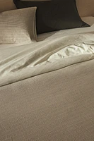 TEXTURED STRIPED DUVET COVER