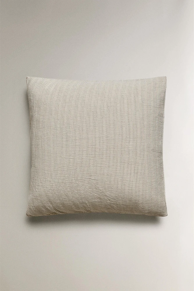 TEXTURED STRIPED PILLOWCASE