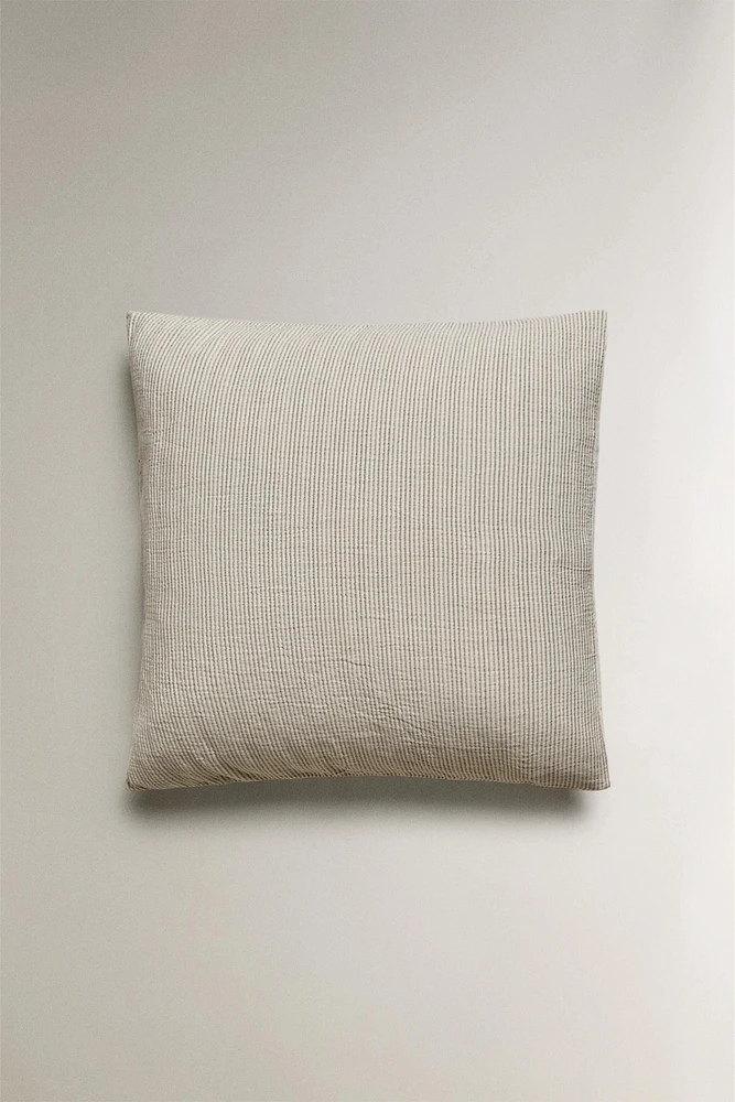 TEXTURED STRIPED PILLOWCASE