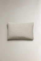 TEXTURED STRIPED PILLOWCASE