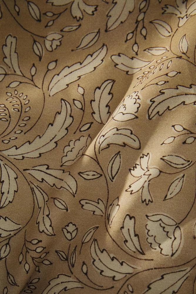 LEAF PRINT DUVET COVER