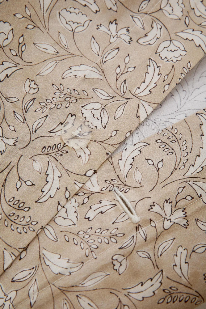 LEAF PRINT DUVET COVER