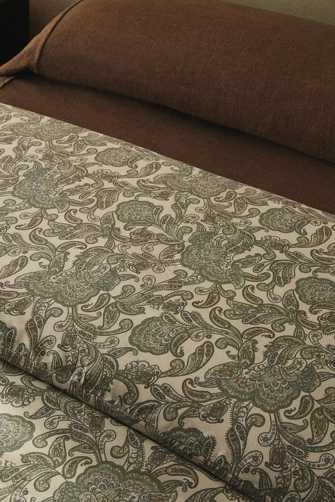 HOUSSE DE COUETTE SATIN PAISLEY