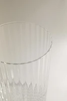 GLASS TUMBLER WITH LINES