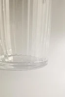 GLASS TUMBLER WITH LINES