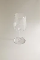 VERRE À VIN RECYCLABLE LIGNES