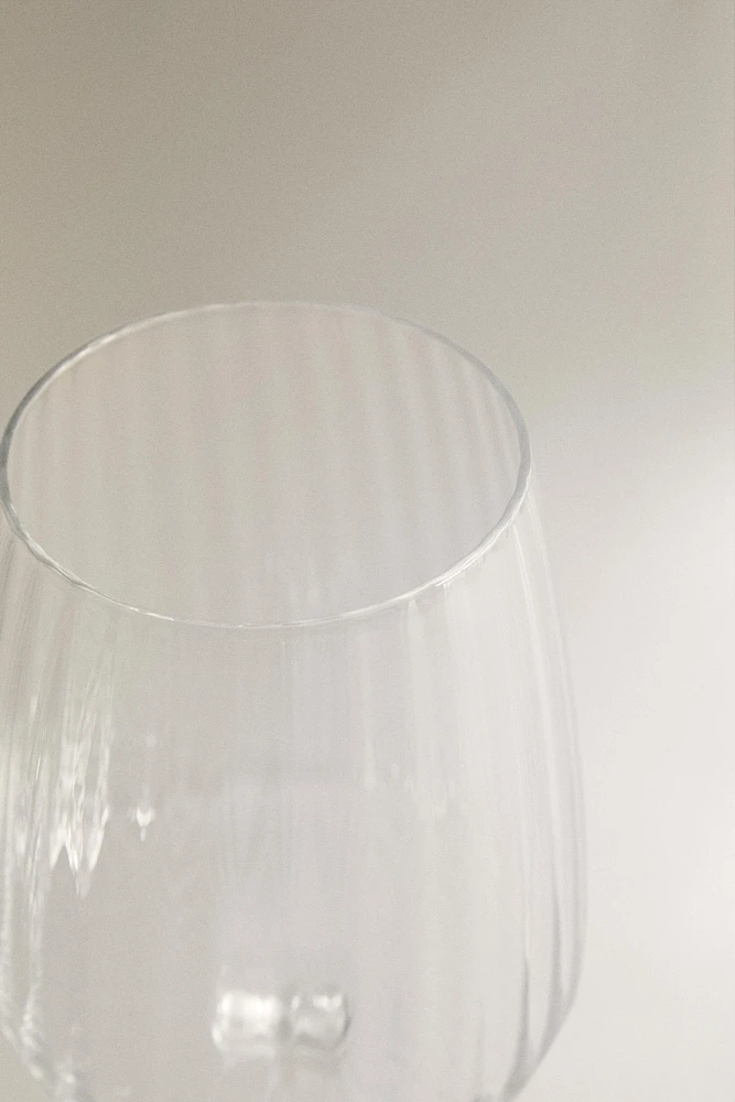 VERRE À VIN RECYCLABLE LIGNES