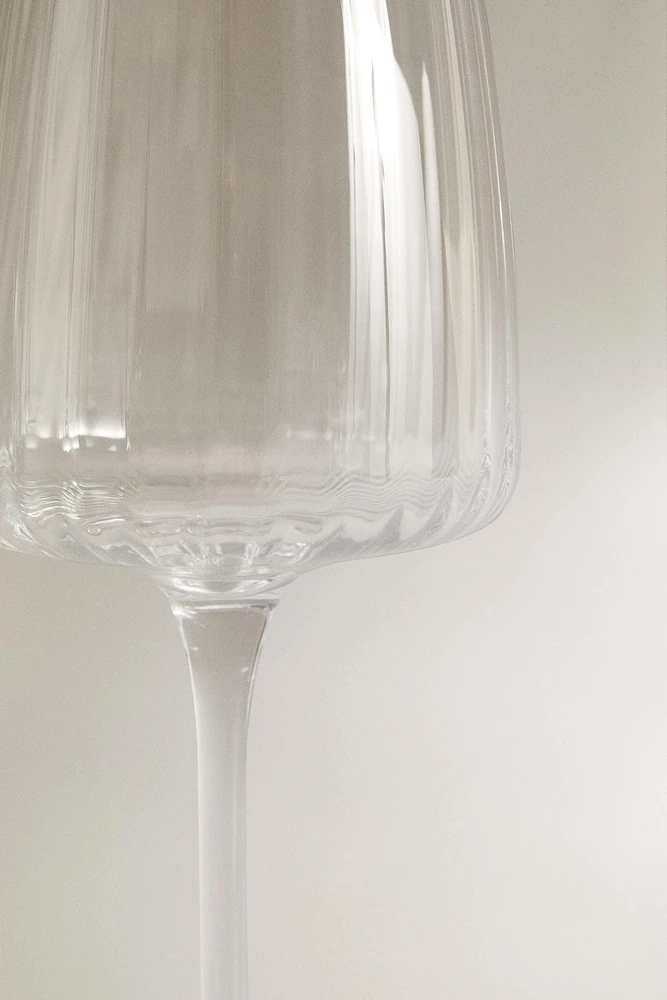 VERRE À VIN RECYCLABLE LIGNES