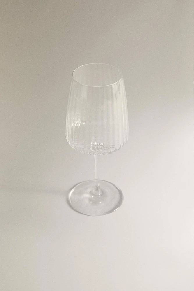 GRAND VERRE À VIN RECYCLABLE LIGNES