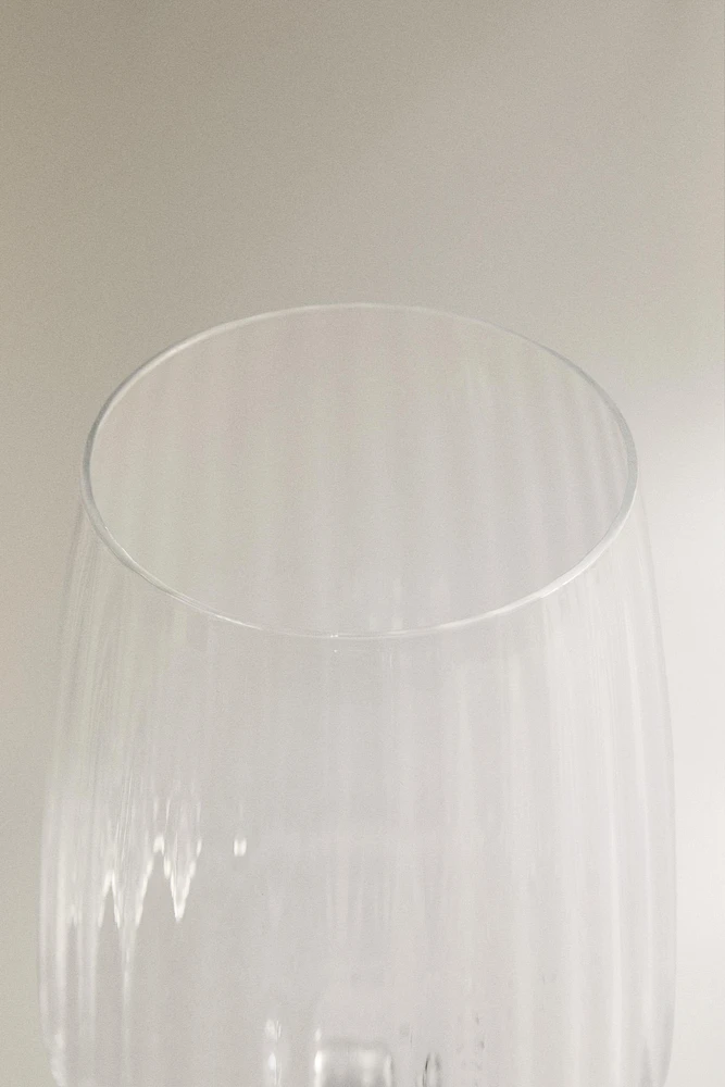 GRAND VERRE À VIN RECYCLABLE LIGNES