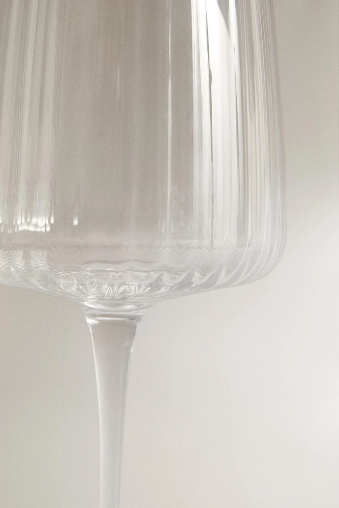 GRAND VERRE À VIN RECYCLABLE LIGNES