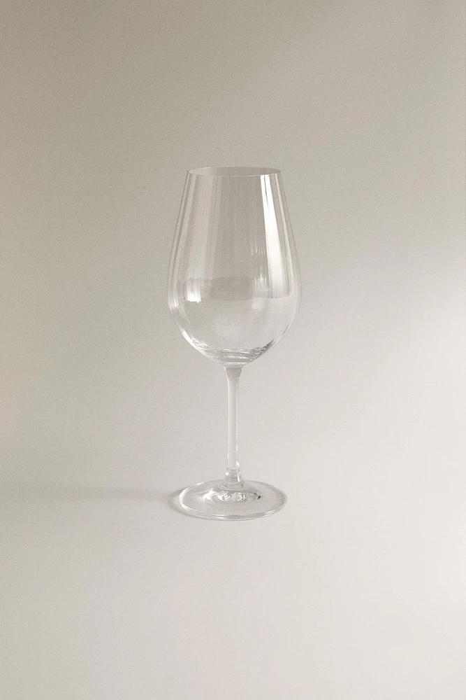 TEXTURED CRYSTALLINE WINE GLASS