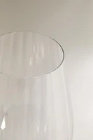 TEXTURED CRYSTALLINE WINE GLASS