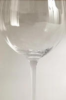 TEXTURED CRYSTALLINE WINE GLASS