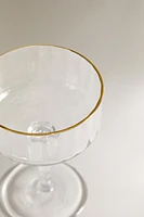 RAISED DESIGN WINE GLASS