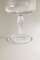 RAISED DESIGN WINE GLASS