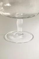 RAISED GLASS WITH GOLD RIM