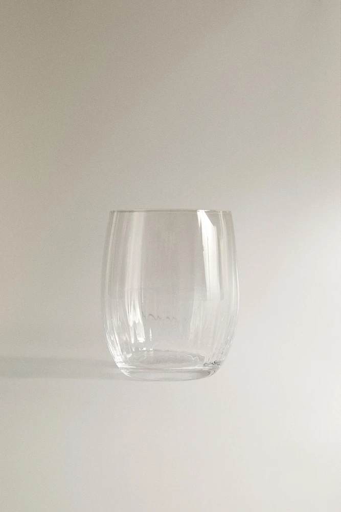 BOHEMIA CRYSTAL TUMBLER WITH LINES