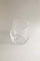 BOHEMIA CRYSTAL TUMBLER WITH LINES