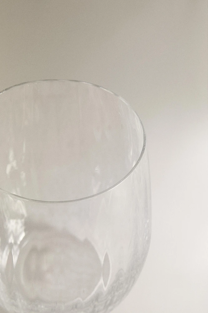 BOHEMIA CRYSTAL TUMBLER WITH LINES