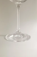 WAVY-EFFECT BOHEMIA CRYSTAL WINE GLASS