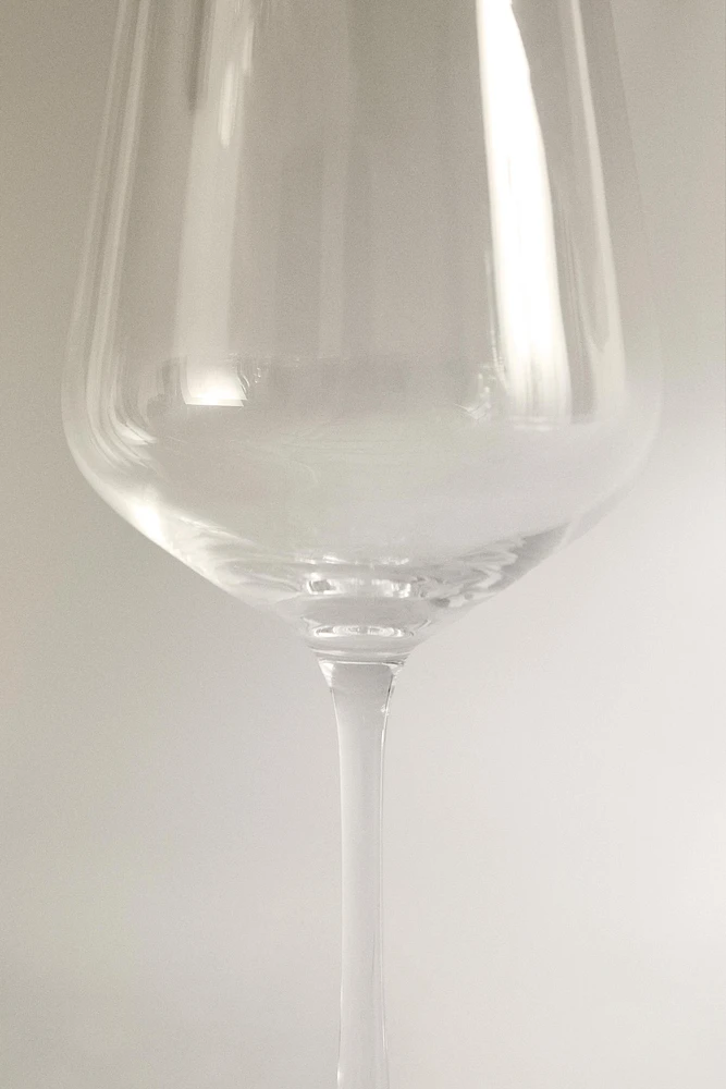 BOHEMIA CRYSTAL GLASS WITH A GOLDEN RIM