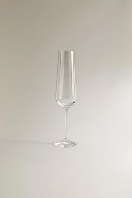 CRYSTALLINE FLUTE GLASS