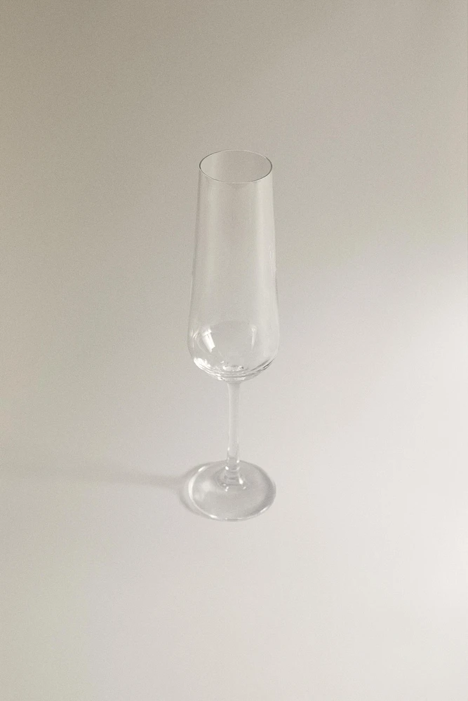 CRYSTALLINE FLUTE GLASS