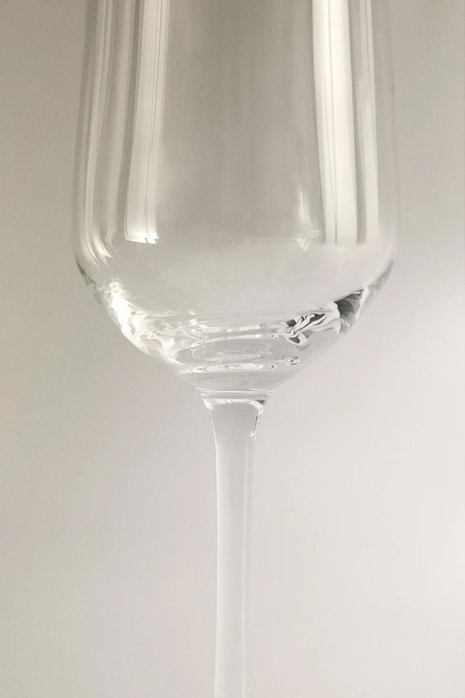 CRYSTALLINE FLUTE GLASS