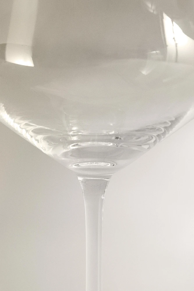 LARGE BOHEMIA CRYSTAL GLASS