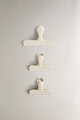 METALLIC CLIPS (SET OF 3)