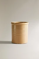 CYLINDRICAL CERAMIC VASE