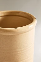 CYLINDRICAL CERAMIC VASE