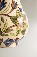 FLORAL CERAMIC VASE