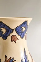 FLORAL CERAMIC VASE