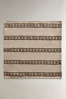 FLORAL PRINT NAPKINS WITH BORDERS (SET OF 2)