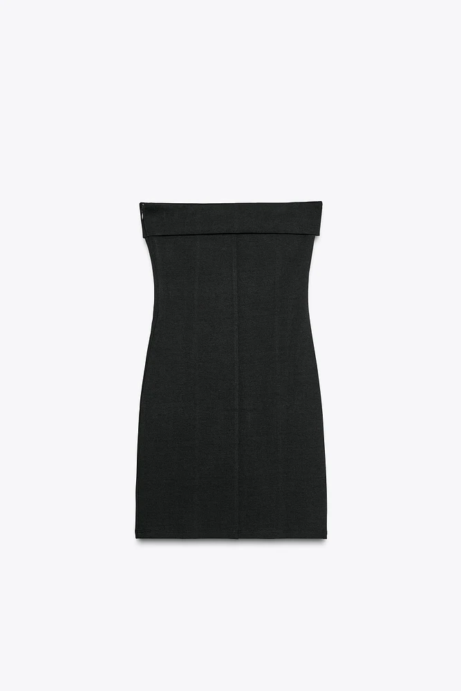 INTERLOCK STRAPLESS DRESS