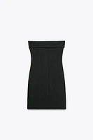 INTERLOCK STRAPLESS DRESS
