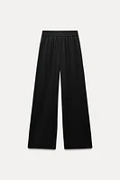 CREPE WIDE LEG PANTS